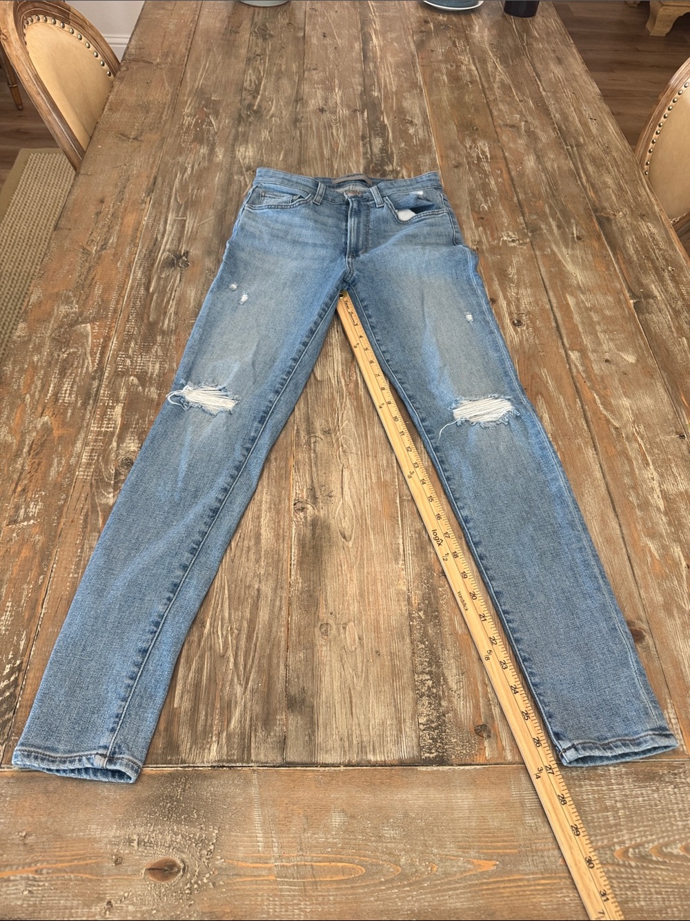 Light Blue Distressed Women’s Jeans - Classic Slim Fit Joes Jeans